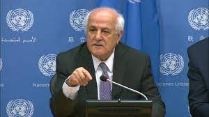 مندوب فلسطين بالأمم المتحدة: القصف الإسرائيلي لـ المعمداني مذبحة