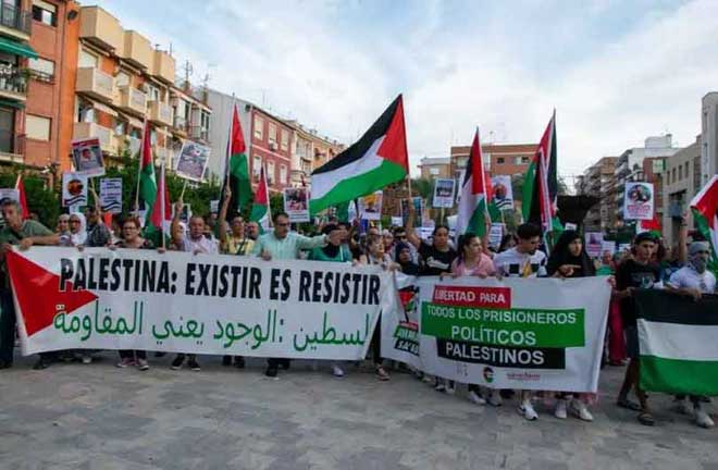 تنديداً بمجازر الاحتلال الإسرائيلي فى غزة … مظاهرات حاشدة تعم المدن الإسبانية