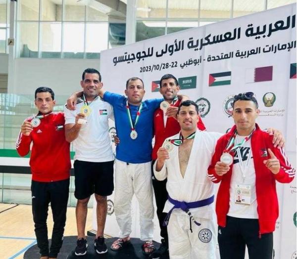 منتخب الجوجيتسو العسكري في المركز الثاني بالبطولة العربية