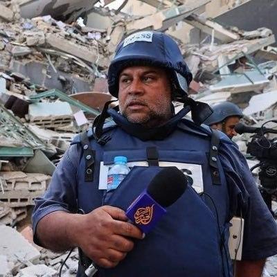 عاجل ...استشهاد عدد من أفراد عائلة الزميل وائل الدحدوح مراسل قناة الجزيرة في غزة