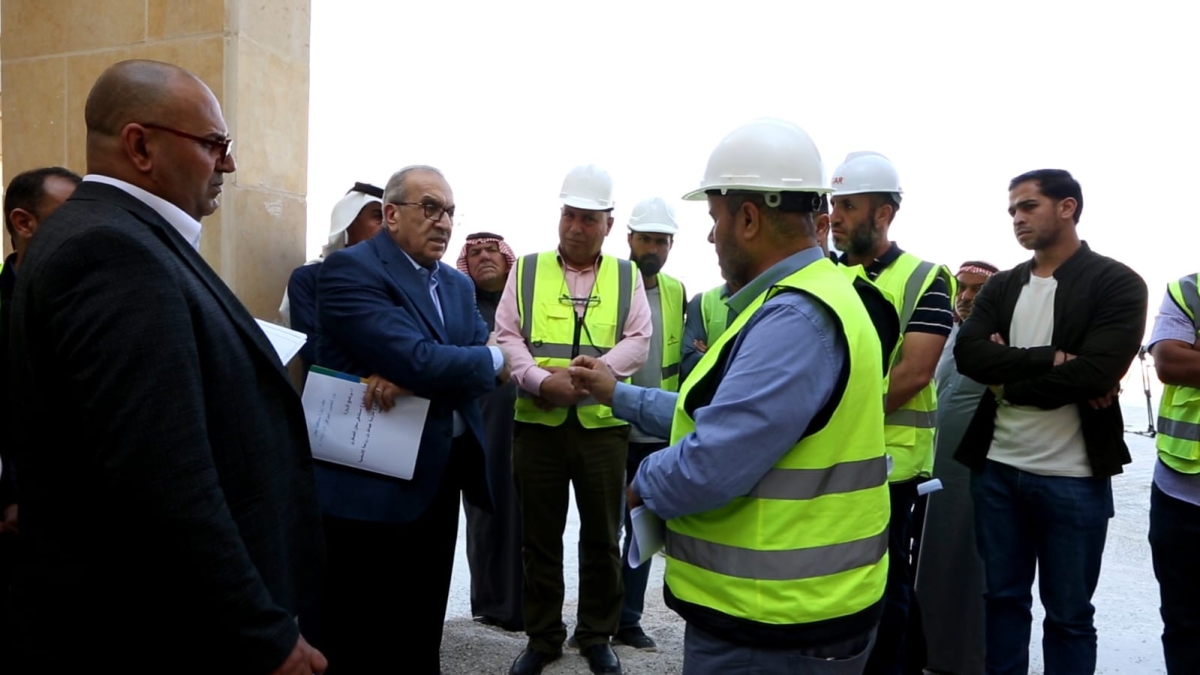 أبو السمن يتفقد مشروع مستشفى معان العسكري ومدرسة عبدالله بن رواحة..صور