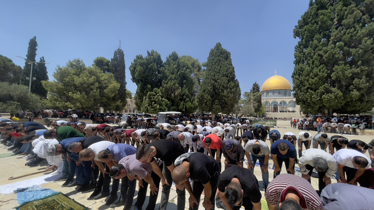 5500 مصل أدوا صلاة الجمعة في المسجد الأقصى