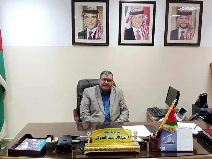 العموش يباشر مهام منصبه الجديد كمدير للتربية والتعليم في منطقة الزرقاء الثانية.