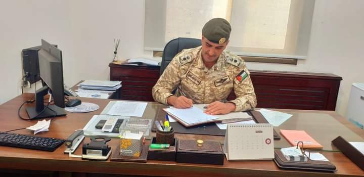 الجبور يُهنئ المقدم محمد الحوري بالارادة الملكية السامية