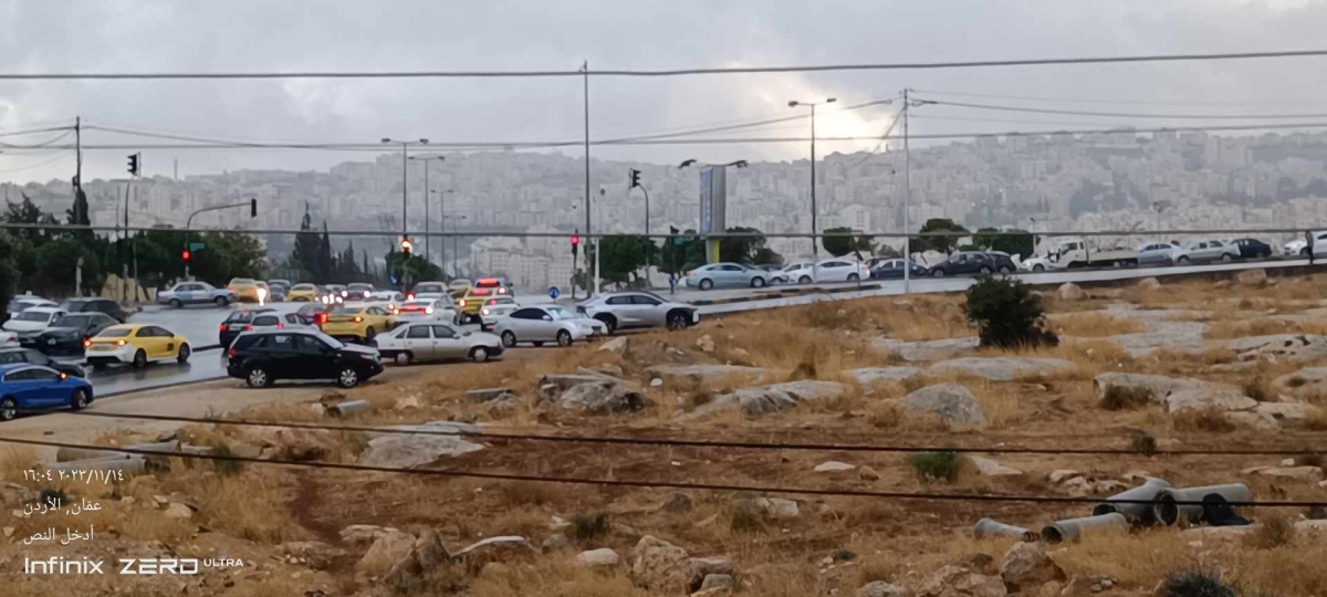 أمطار غزيرة في العاصمة عمان