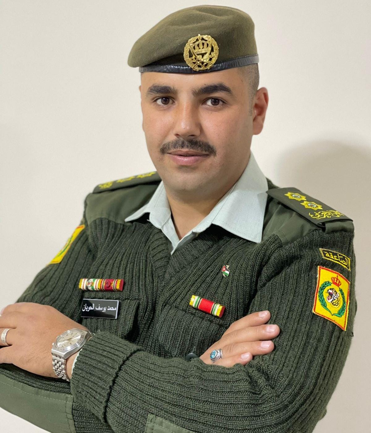 إرادة ملكية بترفيع محمد يوسف  الحويان لرتبة ملازم أول