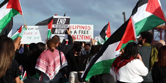 مظاهرة واعتصامات في أستراليا وإسبانيا تضامناً مع الشعب الفلسطيني