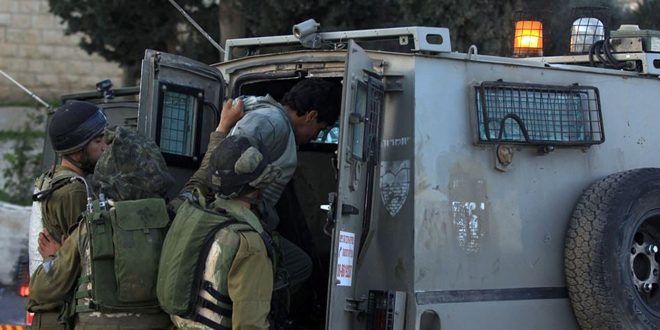 قوات الاحتلال تعتقل خمسة فلسطينيين جنوب نابلس
