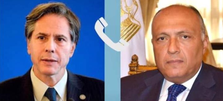 وزير الخارجية المصري يتلقى اتصالاً هاتفياً من وزير الخارجية الأمريكي