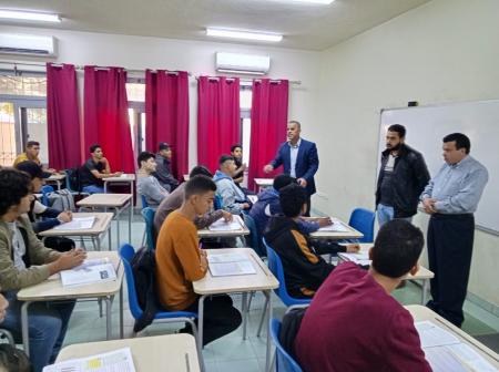 مدير تربية الشونة الجنوبية يتفقد مدرستي الجوفة والجواسرة