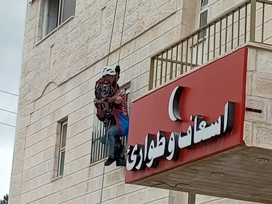 تمرين وهمي في احد المستشفيات الخاصة  في  جرش..صور