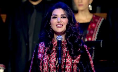 زين عوض تطلق أغنية فلسطين بتجمعنا