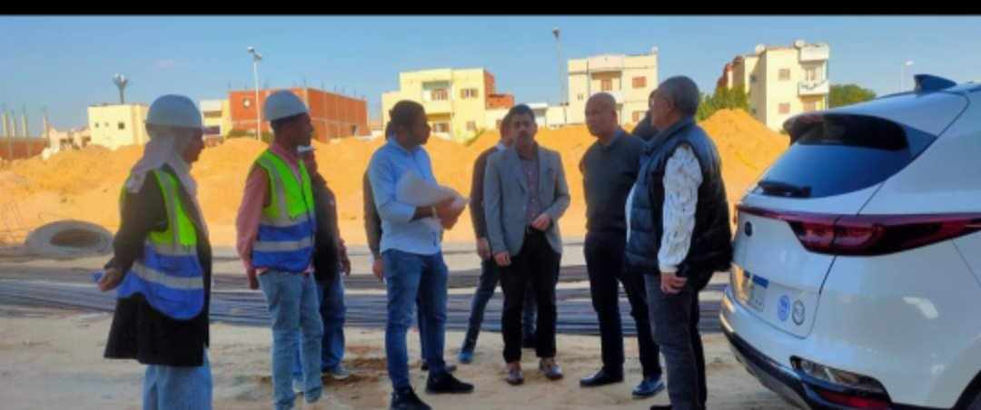 متابعة الأعمال التنمويه فى مدينة النوبارية