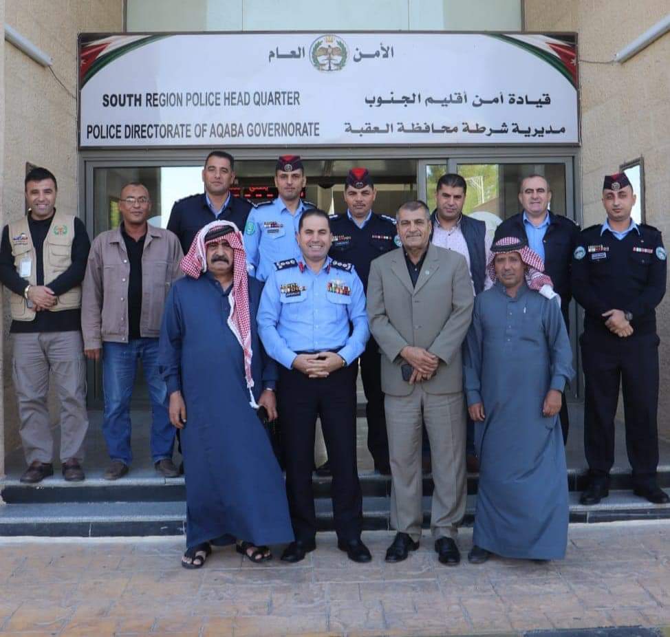 العقيد رائد المجالي يلتقي عدداً من المتقاعدين العسكريين في العقبة