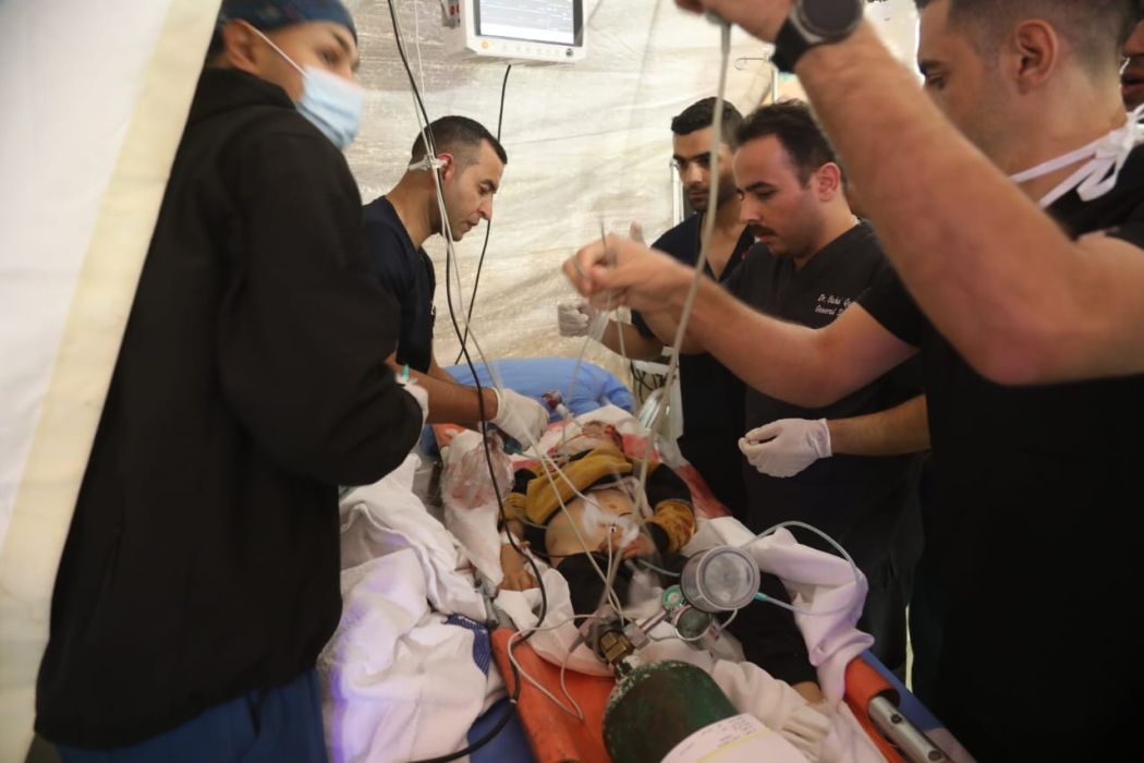 المستشفى الأردني في خان يونس يستقبل 190 حالة في قسم الطوارئ خلال يومين