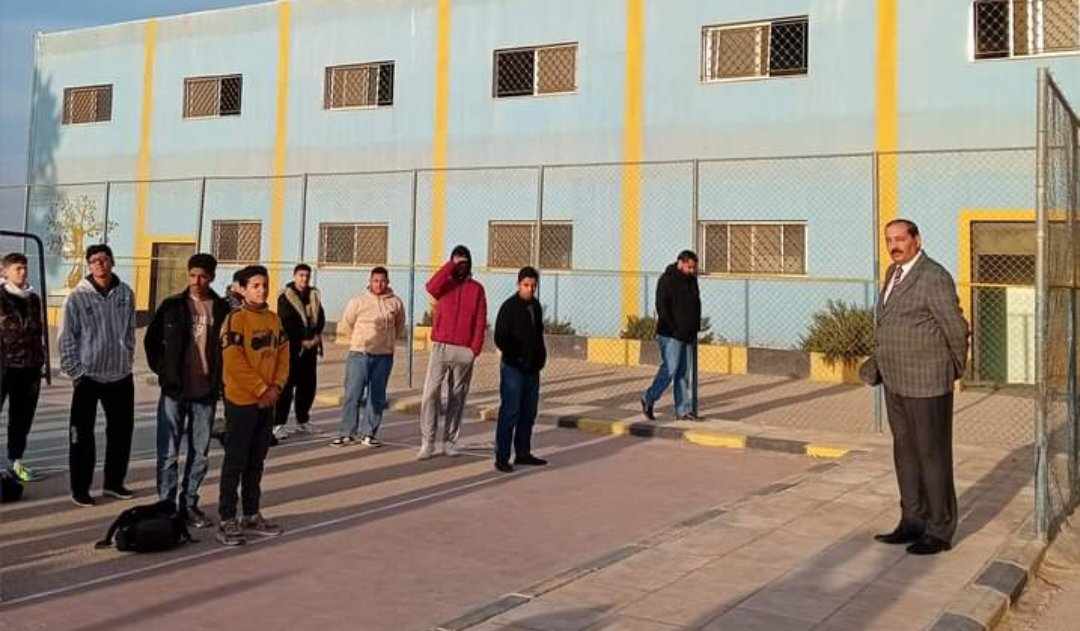 العوران يتفقد مدرسة النقيرة الثانوية للبنين