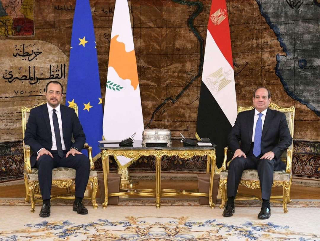السيسى يستعرض مع نظيره القبرصى الأوضاع فى غزة