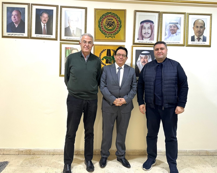 برعاية اللاتحاد العربي للنقل البري مجموعة سالار بازركان وشركة السيد كارلوس الهاشم في تعاون مشترك