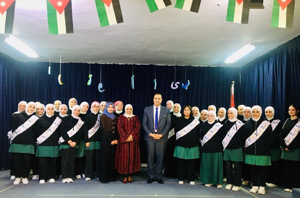 *الشوابكة يرعى احتفال اليوم العالمي للغة العربية  في مدرسة حفصة بنت عمر الثانوية المختلطة*
