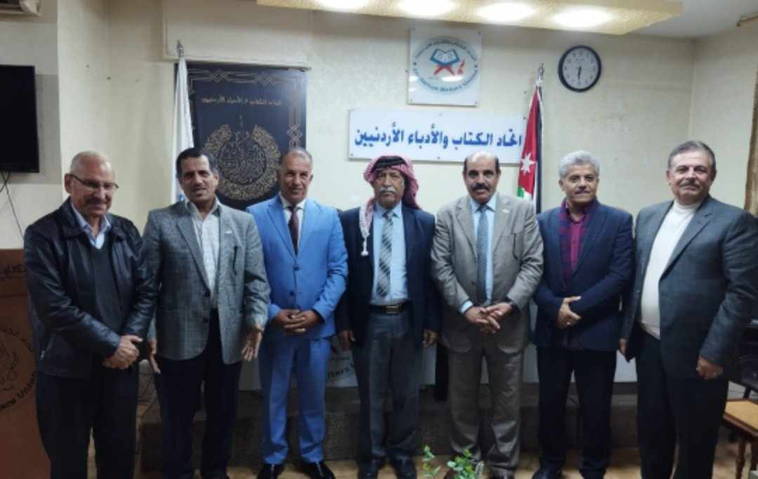السرحان يحاضر في اتحاد الكتاب والادباء الاردنيين عن المشهد الاعلامي في فلسطين وغزه ....صور