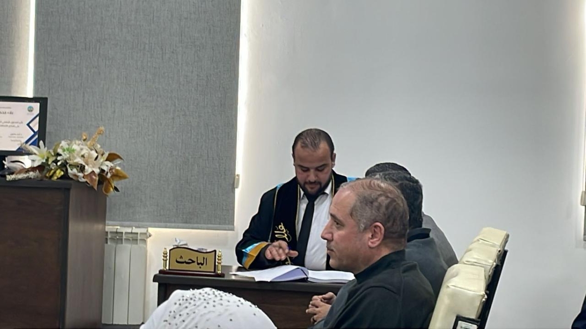 الزميل علاء الذيب.. مبارك الماجستير