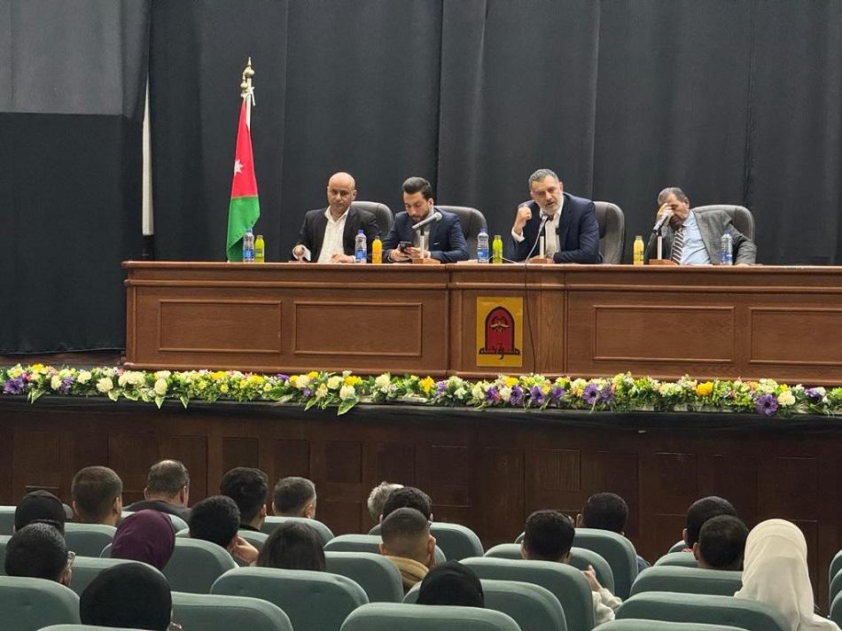 الأمين العام لحزب إرادة يلتقي طلبة جامعة مؤتة  صور