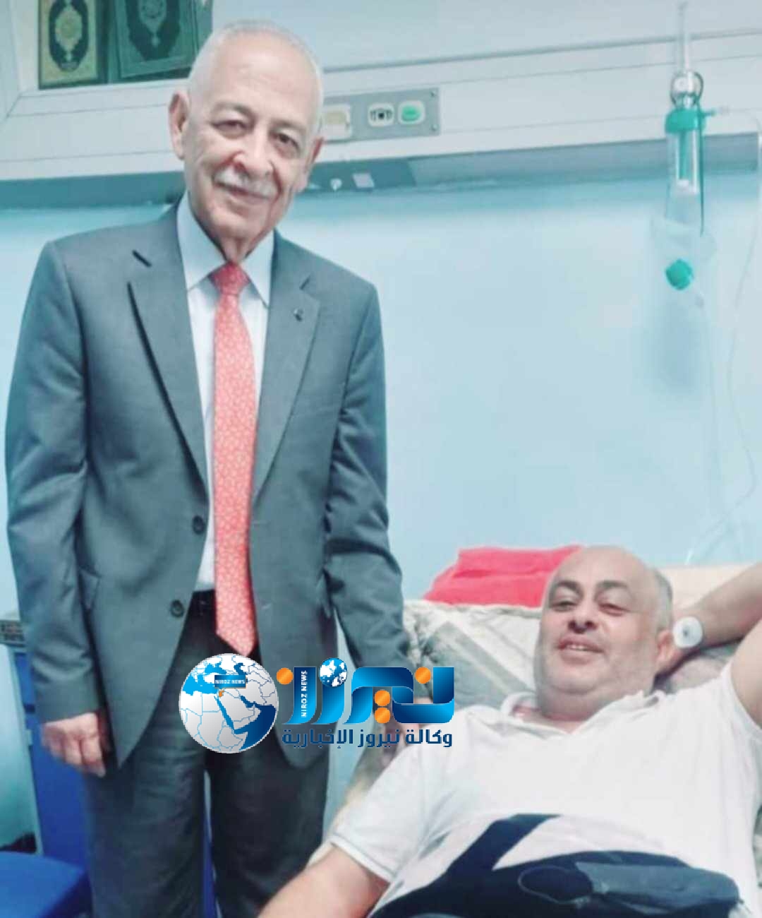 العيسوي يطمئن  على صحة الزميل  مشهور قطيشات