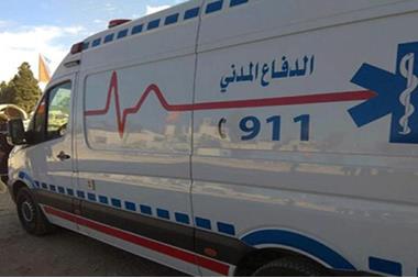 4 اصابات بحادث تصادم 3 مركبات على طريق الموقر
