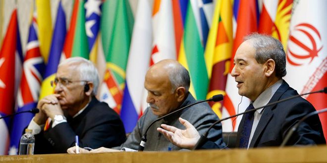 وزير الخارجيةالسوري:الولايات المتحدة شريكة الاحتلال في قتل الشعب الفلسطيني