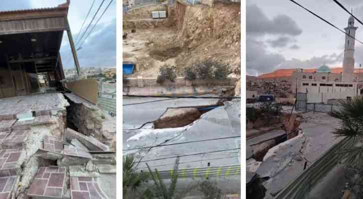 إغلاق مسجد وإخلاء 4 منازل في وادي موسى