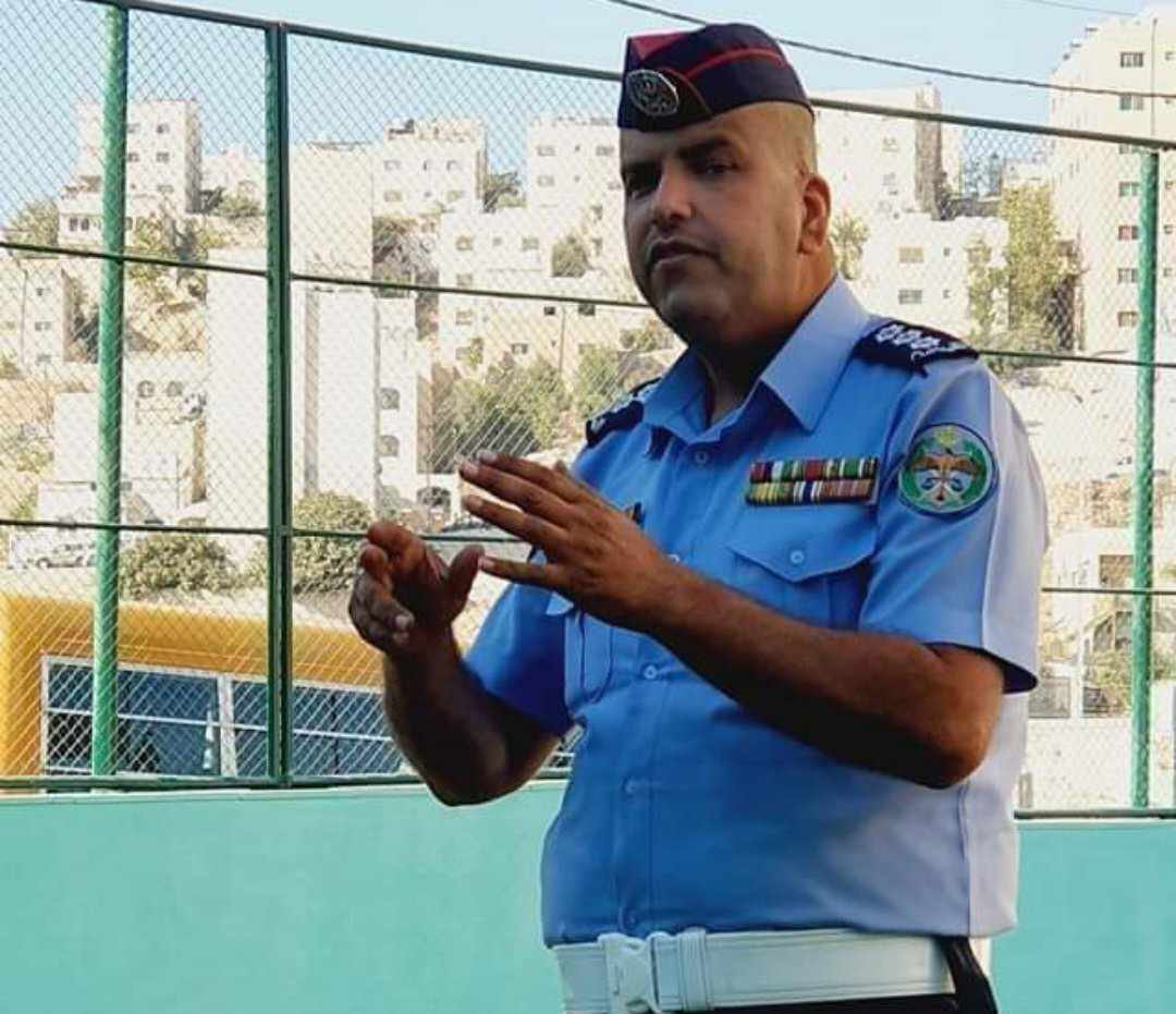 وفاة النقيب احمد حمدان الدعجة اثر حادث سير مؤسف