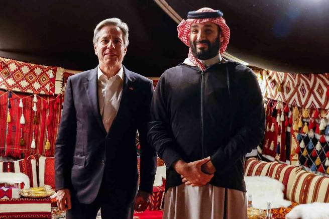 بلينكن: ناقشت في السعودية تطبيع العلاقات مع إسرائيل