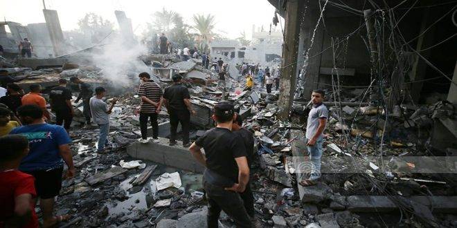 استشهاد 12 فلسطينياً وإصابة العشرات جراء عدوان الاحتلال المتواصل على قطاع غزة