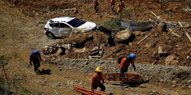 مصرع 33 شخصاً في انزلاق للتربة في كولومبيا