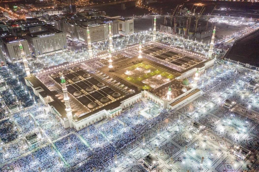 السعودية ...أكثر من 5#44;8 ملايين مصلٍ وزائر في المسجد النبوي خلال أسبوع