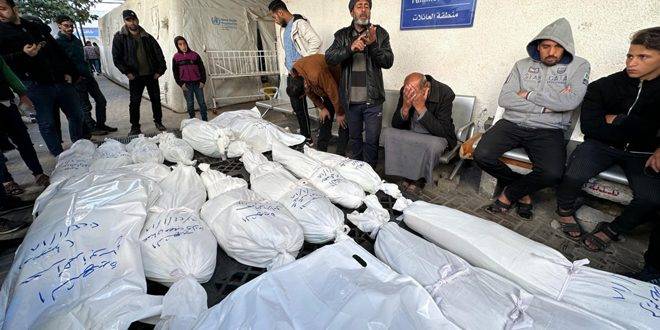 عشرات الشهداء والجرحى في حرب الإبادة الجماعية الصهيونية المتواصلة على قطاع غزة لليوم الـ104