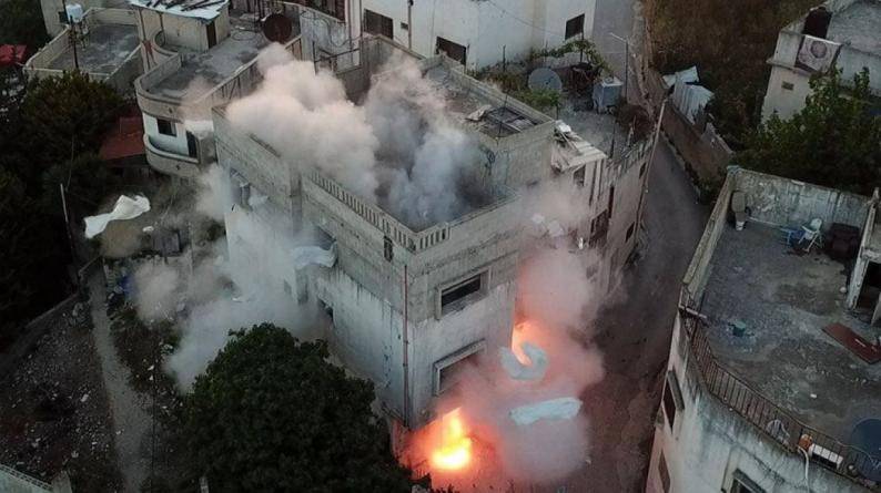 الاحتلال يفجر منزل الاسير باسل شحادة في نابلس