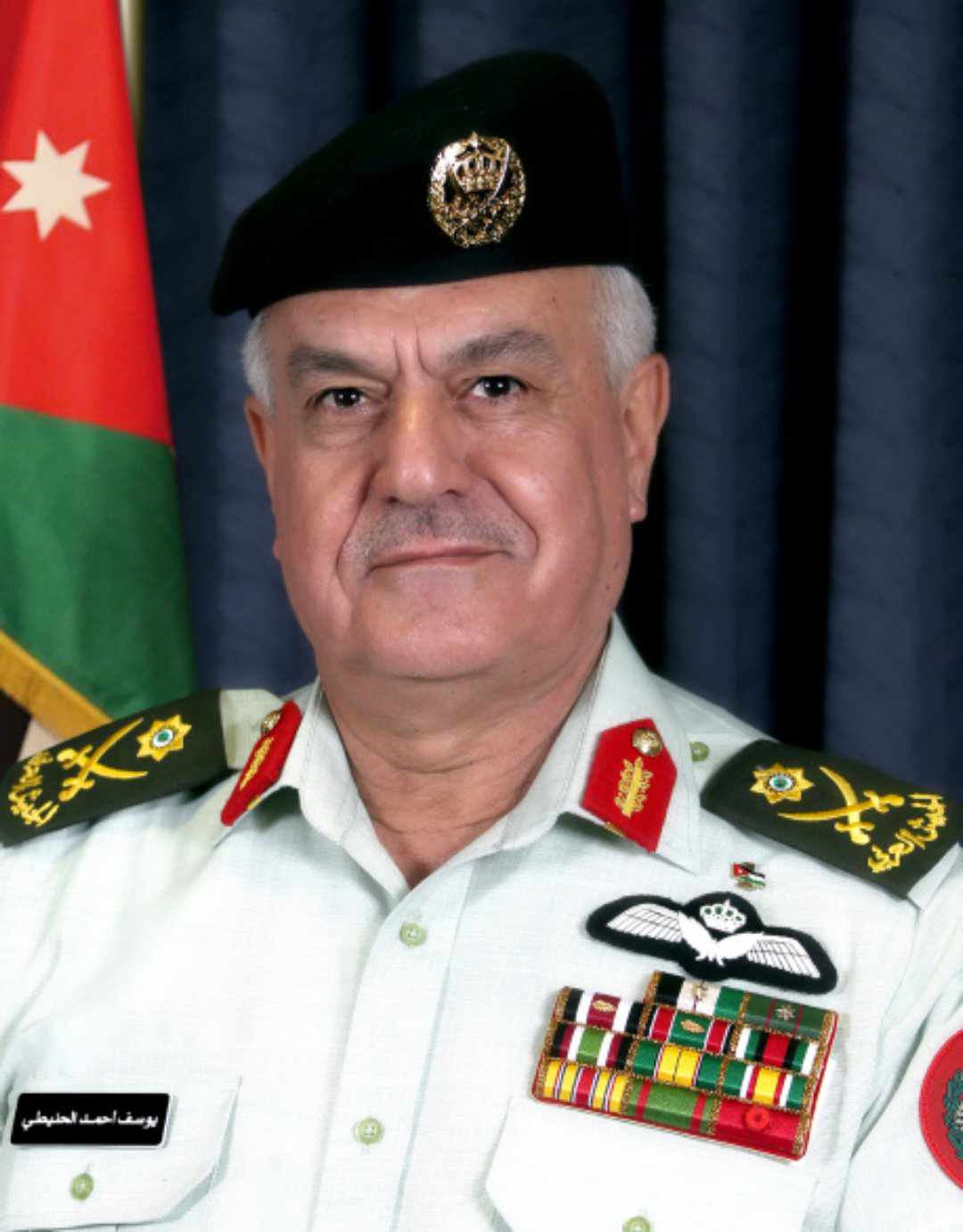 حمد مطلق الحماد  يشكر رئيس هيئة الأركان المشتركة و مدير عام الخدمات الطبية الملكية