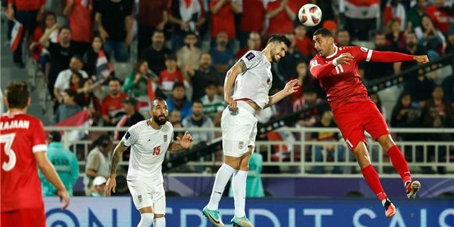 منتخب سورية لكرة القدم يخسر أمام نظيره الإيراني بدور الـ 16 لبطولة آسيا