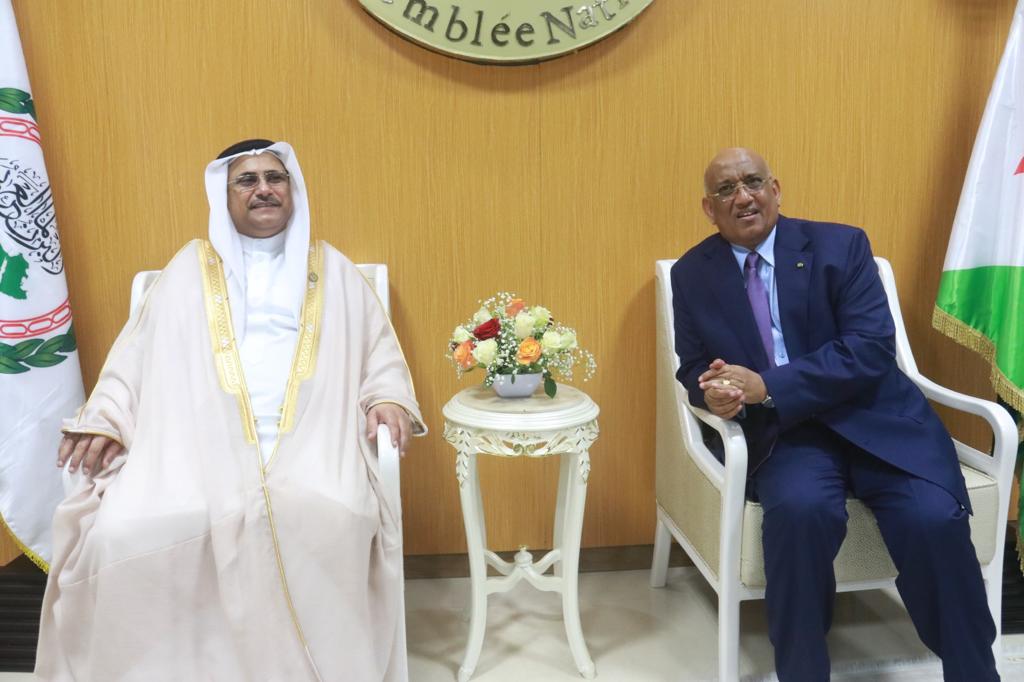العسومى يؤكد أن جيبوتي دولة هامة في المنظومة العربية والبرلمان العربي حريصا  على مد جسور التعاون معها