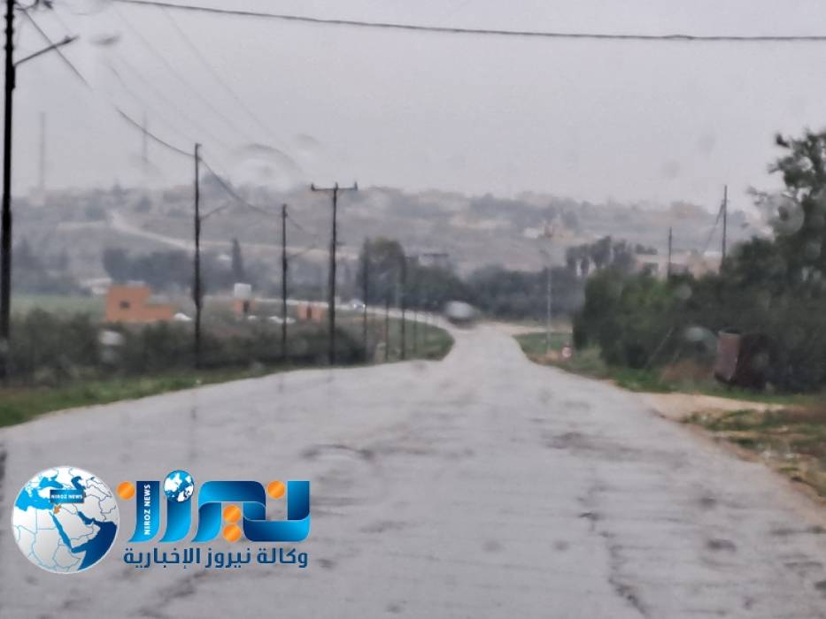امطار غزيرة في نتل بلواء الجيزة ...صور