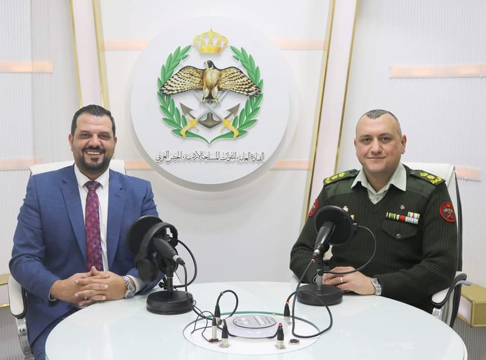 إذاعة الجيش العربي تستضيف القاضي العسكري وسام حداد