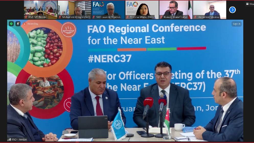 الأردن يستضيف المؤتمر الإقليمي لمنظمة الأغذية والزراعة للشرق الأدنى في 4 و5 آذار