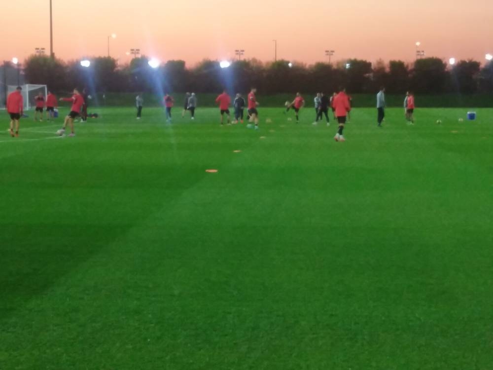 حصة تدريبية للمنتخب الوطني استعدادا لنهائي آسيا