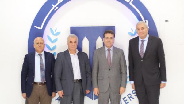 رئيس جامعة فيلادلفيا يستقبل المستشار الثقافي العراقي