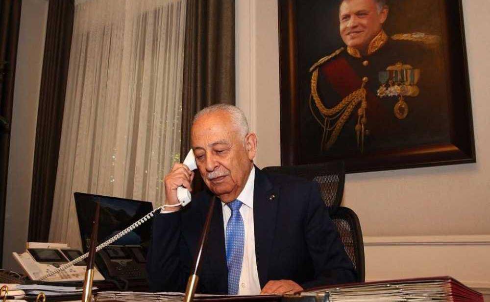 العيسوي ينقل تعازي جلالة  الملك وولي العهد إلى عشيرة الجبور بوفاة الحاج محمد ذياب