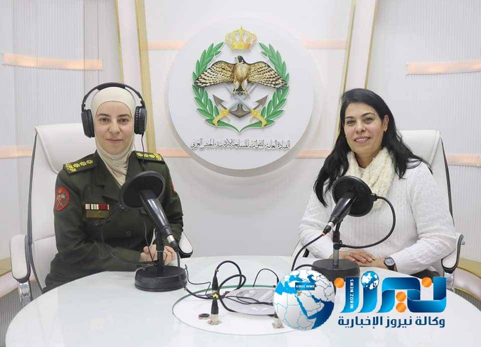 إذاعة الجيش العربي تستضيف مؤسس فصيل الحرس الملكي للمجندات منال الحماد 
