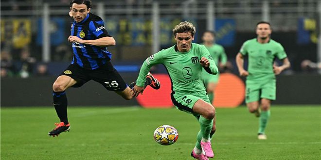 إنتر ميلان يفوز على أتلتيكو مدريد في ثمن نهائي دوري أبطال أوروبا