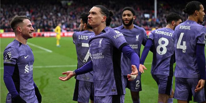 فوز ليفربول على نوتنغهام في الدوري الانكليزي