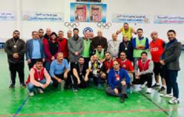 مباراة في خماسيات القدم في إربد الأهلية بمناسبة اليوبيل الفضي